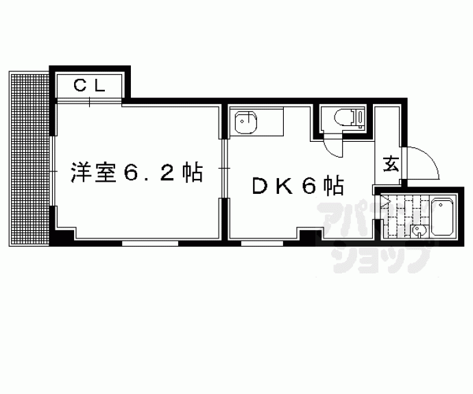 【パパス永楽】間取