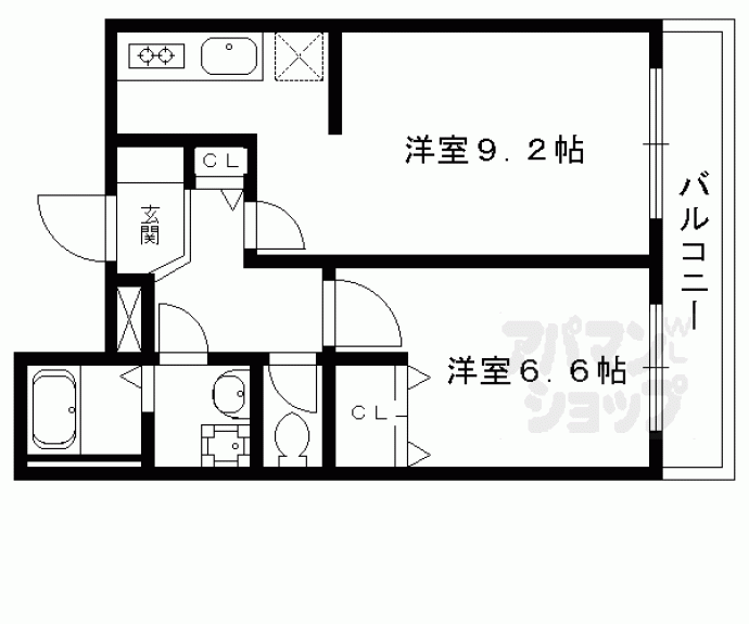 【アーバン北村聖護院】間取