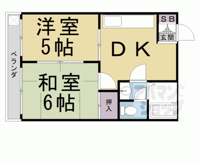【アムール五条】間取