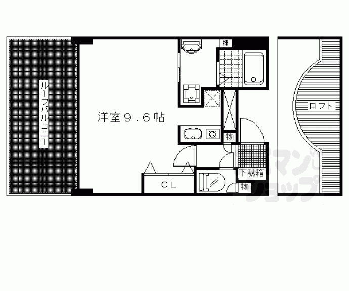 【エイペックス京都御所北Ⅰ】間取