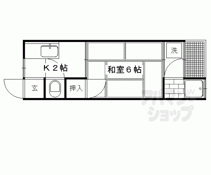 【日生ハイツＢ棟】間取