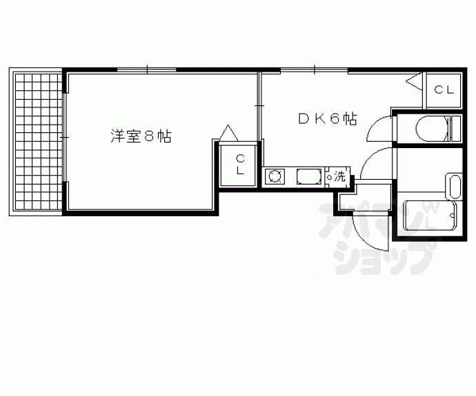 【ル・ヴェール烏丸西】間取