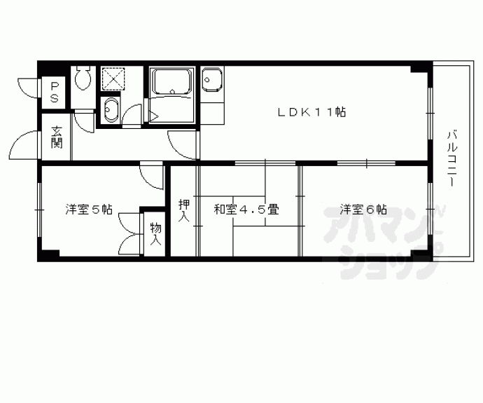 【ノースウェーブ北山】間取