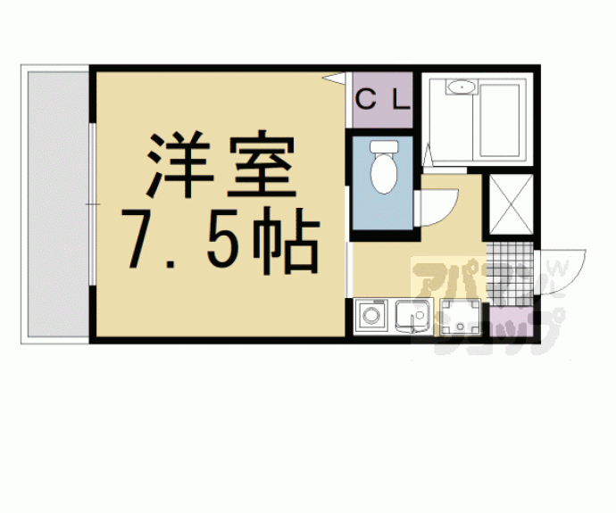 【マンション三坊庵】間取