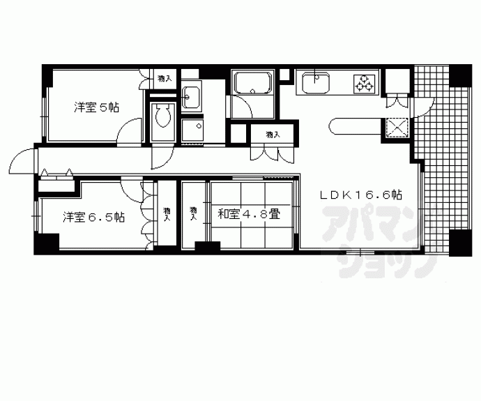 【アルス丸太町山水庵】間取