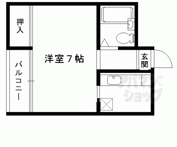 【西賀茂ロイヤルリバーマンション】間取