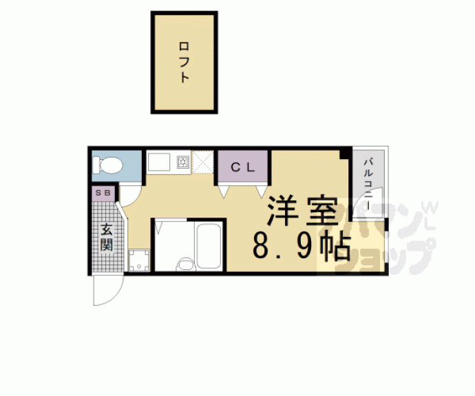 【サンジュネス五条】間取