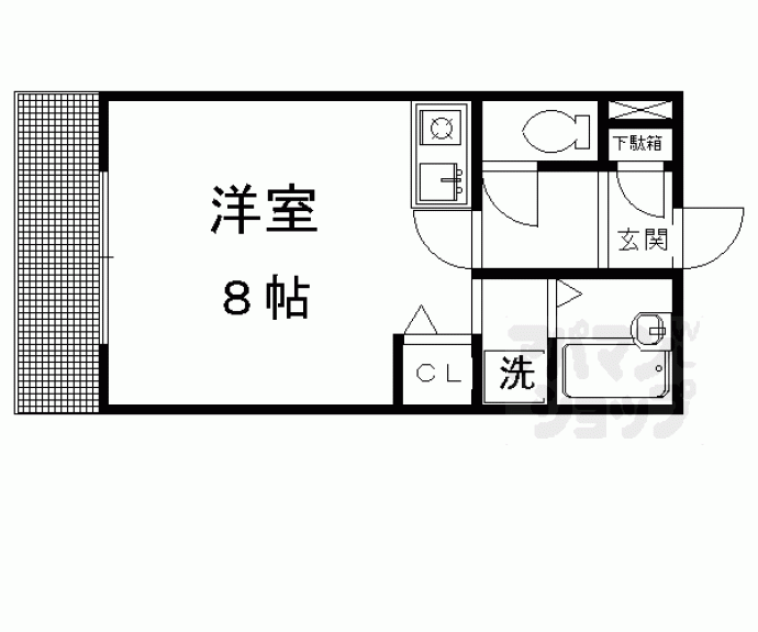 【紫野東舟岡町アパート】間取