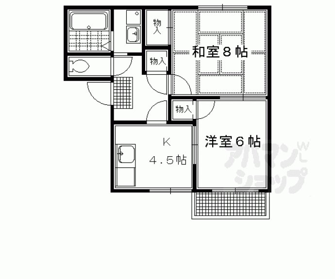 【ドミール修学院】間取
