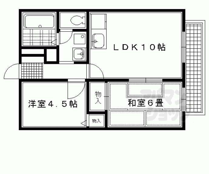 【グリーンリーフひがし川】間取
