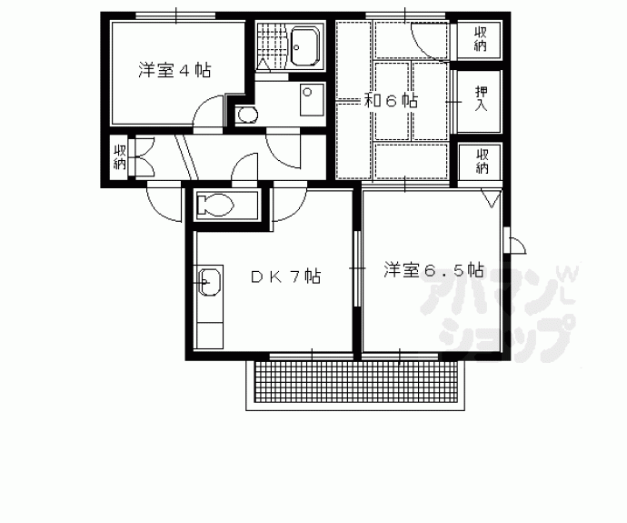 【ラフィーネ北山】間取