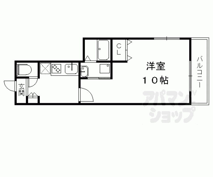 【アドバンス京都北大路レフィナード】間取