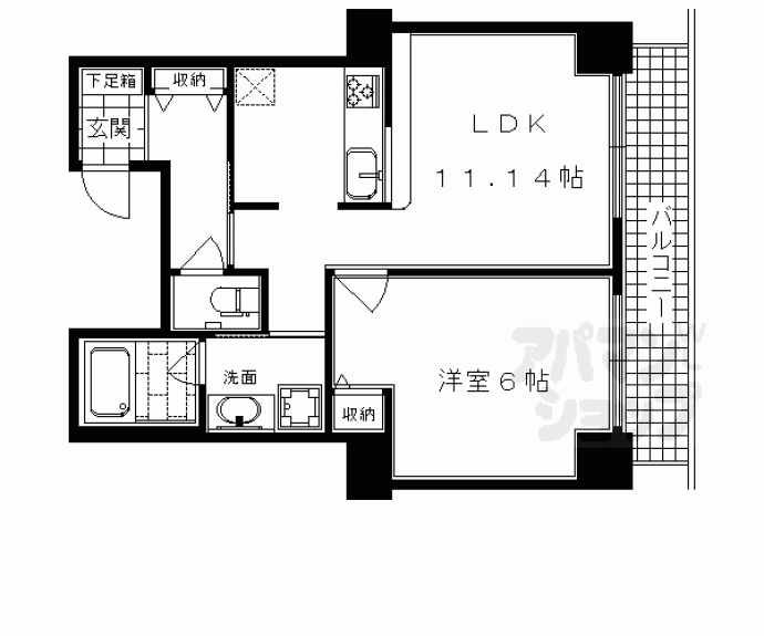 【プレサンス京都二条城前】間取