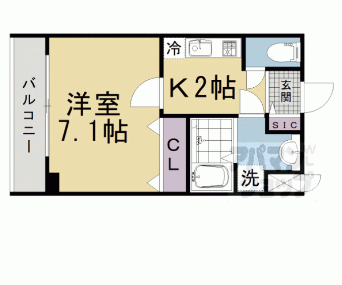 【Ａ－ｍｏｎ観月橋ＮＩＦＵＮ】間取