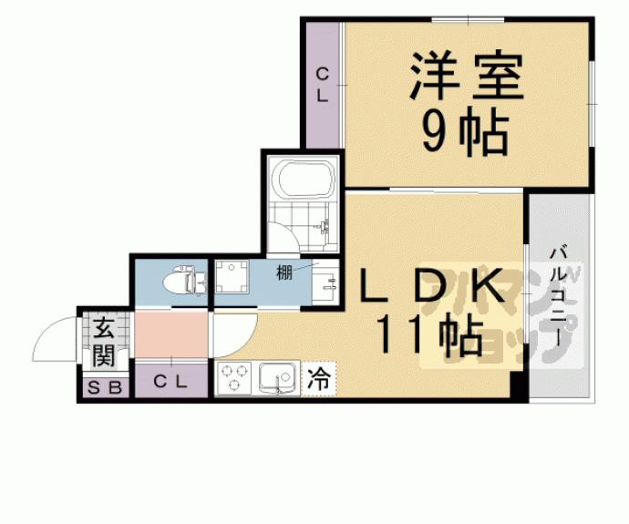 【新町6丁目マンション】間取