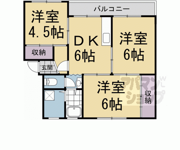 【西浦勤労者住宅 E棟】間取