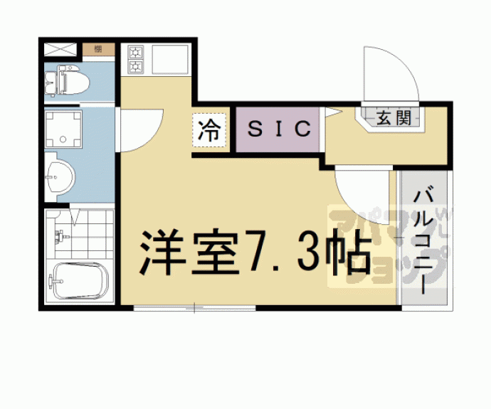 【ハーモニーテラス深草平田町】間取