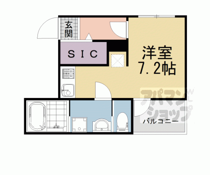 【ハーモニーテラス深草坊町Ⅱ】間取