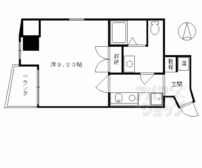 【エスポワール椥辻】間取