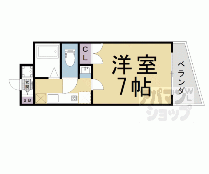 【アクシルコート京都二条ウエスト棟】間取