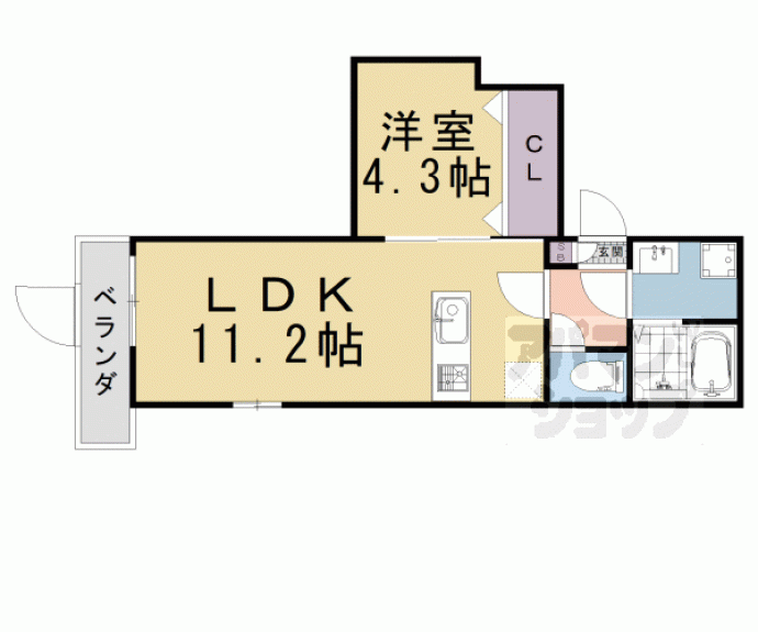 【Ｒ－Ｇｒａｎｔｓ東舟岡】間取