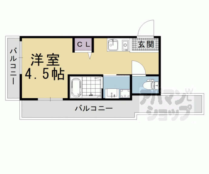 【サンフェリシアン東福寺】間取