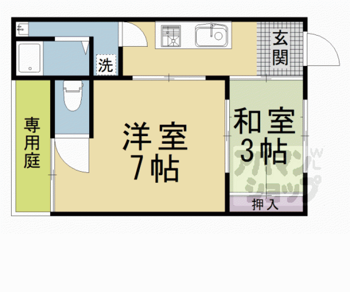 【東山区松原町貸家276-2】間取