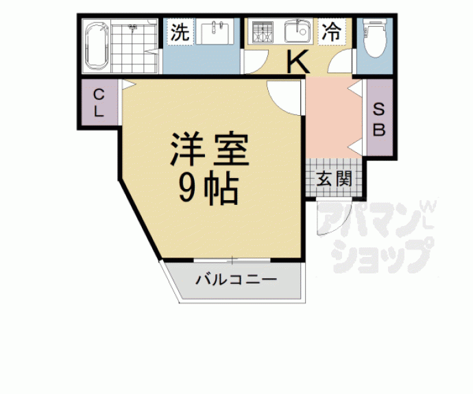 【Ｈａｂｉｔａｃｉｏｎ西洞院】間取