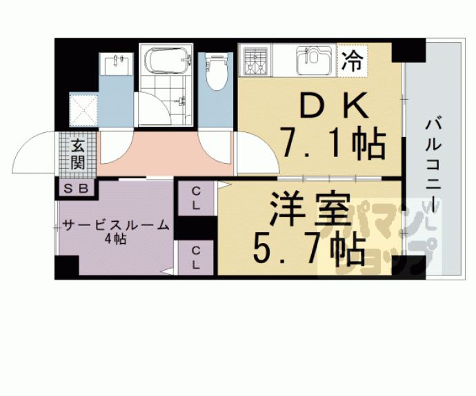 【アールズコート御所南】間取