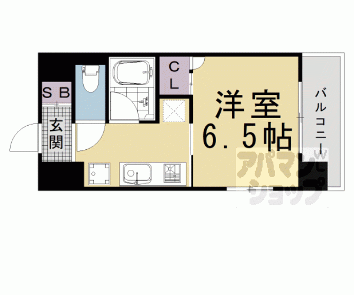 【ラグゼナ清水五条】間取