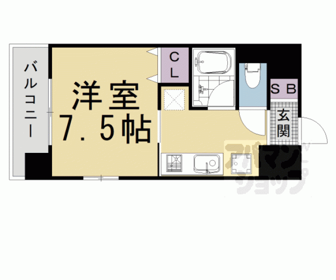 【ラグゼナ清水五条】間取