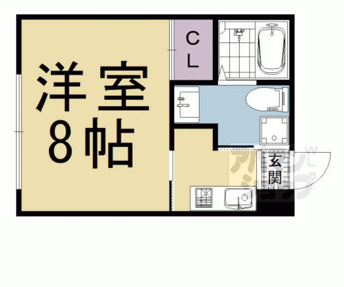 【ヴィラコート烏丸七条】間取