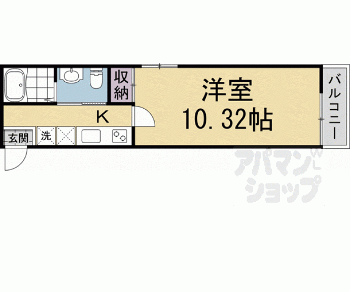 【Ｋａｍｏ　Ｒｉｖｅｒ清水五条】間取