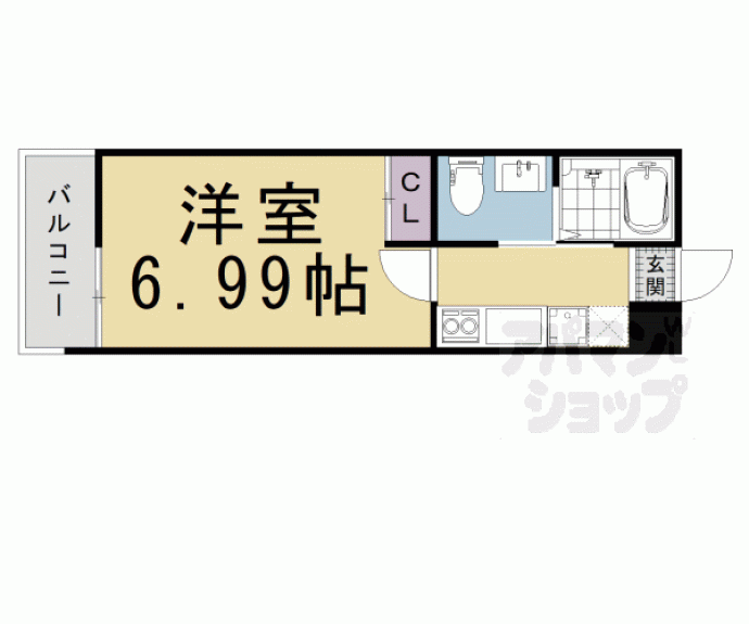 【Ｋａｍｏ　Ｒｉｖｅｒ清水五条】間取