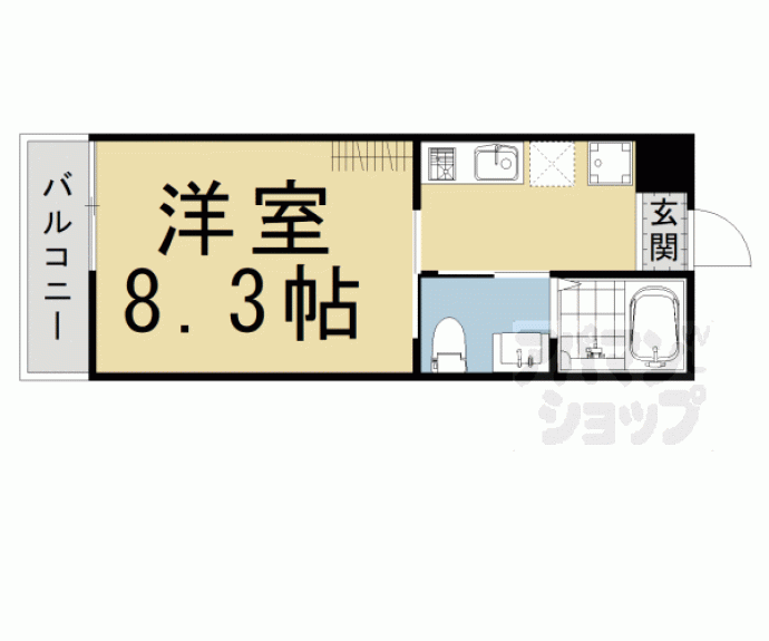 【サンクトスコート五条室町】間取