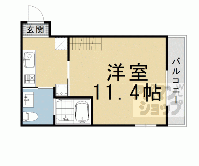 【サンクトスコート五条室町】間取
