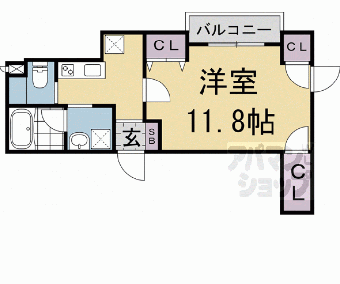 【グランレブリー烏丸御池】間取
