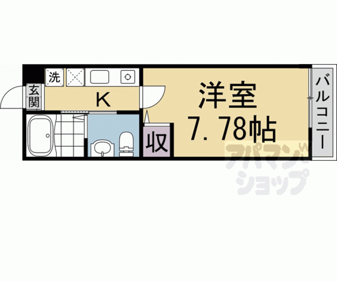【サンクトスコート京都駅北】間取