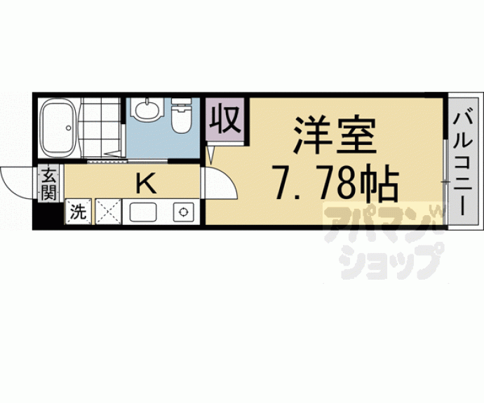 【サンクトスコート京都駅北】間取