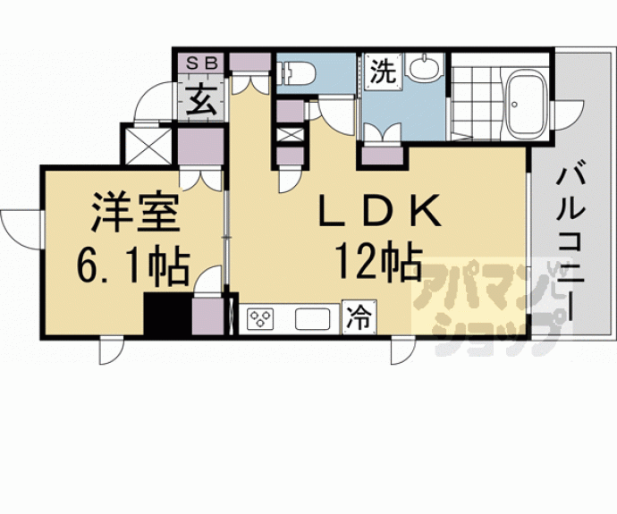 【ＲｉｖｉｅｒｅＧａｕｃｈｅ寺町二条】間取