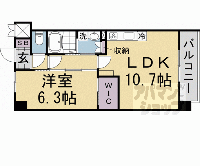 【RiviereGauche寺町二条】間取