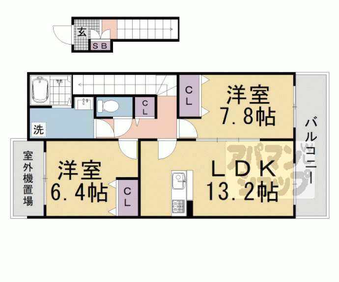 【ペルル伊勢田】間取