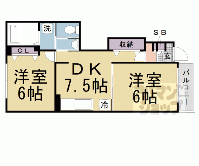 【サンライト長池】間取