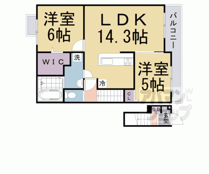 【カームⅡ】間取