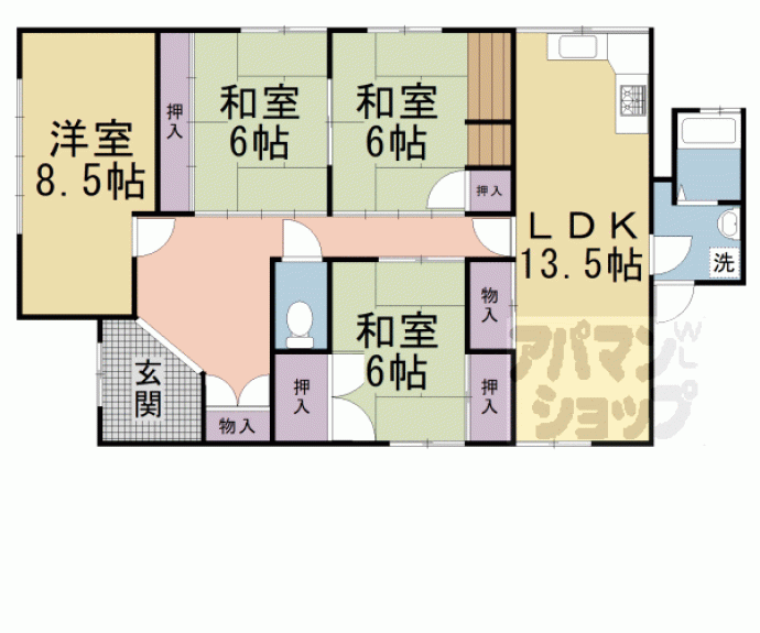 【ソーム中山】間取