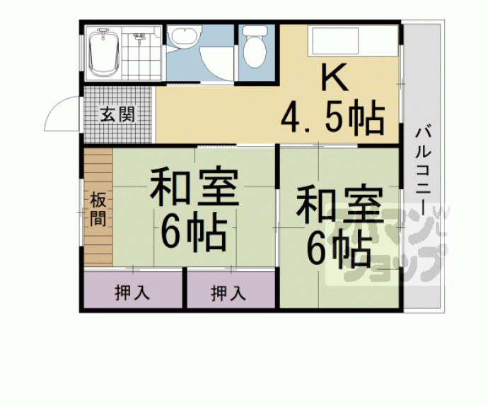 【清栄マンション】間取
