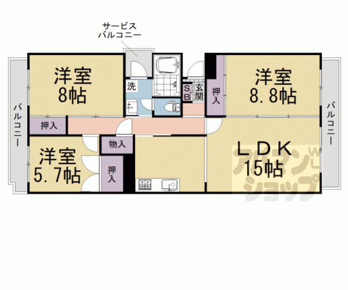 【ＲＵＮＯＡＳ　Ｋｏｈａｔａ】間取