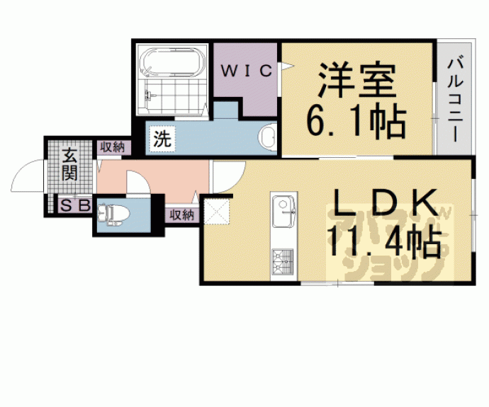 【ウッドヴィレッジＭＩＮＯＲＵⅢ】間取