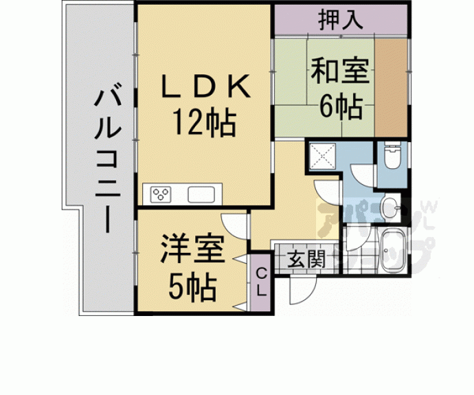 【宇治おぐら住宅 5棟】間取