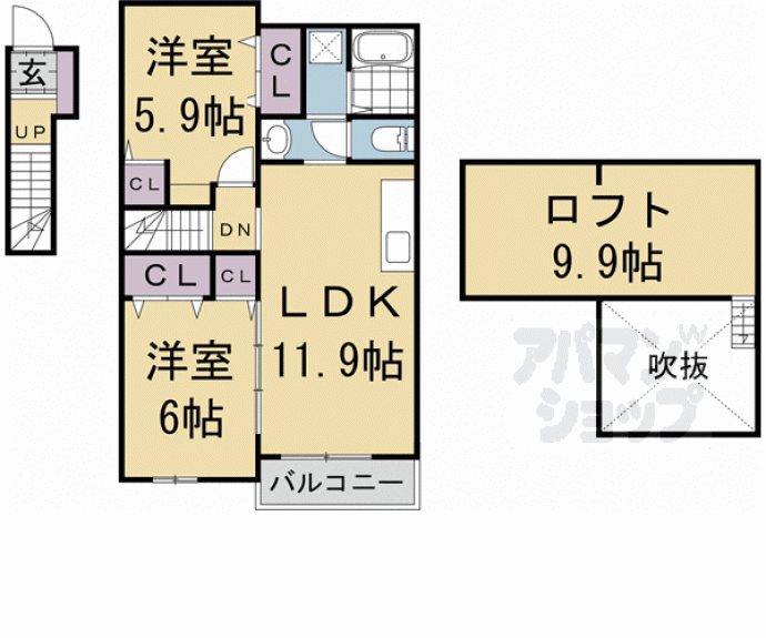 【ロマニーヒロノⅡ】間取